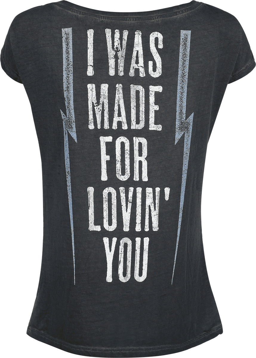 Kiss I Was Made For Lovin' You T-Shirt dark grey - Image 3