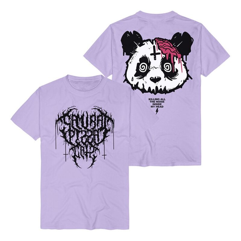 Samurai Pizza Cats Killing All The Noise T-Shirt lilac - Image 2