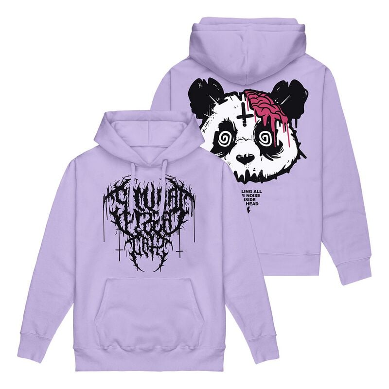 Samurai Pizza Cats Killing All The Noise Hoodie lilac - Image 2