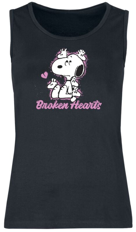 Peanuts Snoopy - Broken Hearts Tanktop black - Image 2