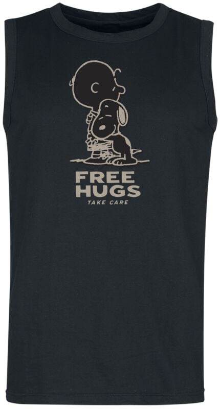 Peanuts Free Hugs Tanktop black - Image 2