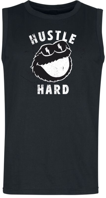 Sesame Street Cookie Monster - Hustle Hard Tanktop black - Image 2