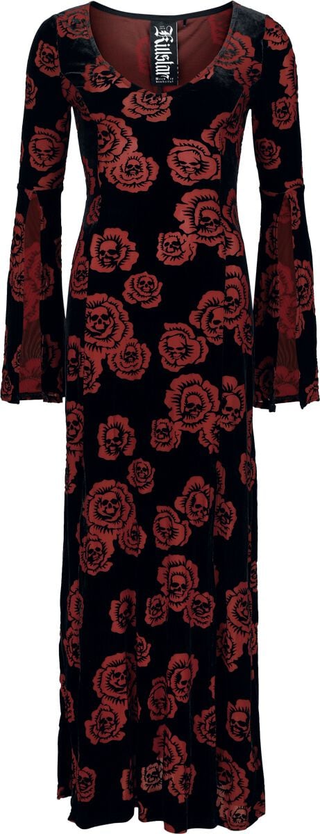 Killstar Pandora's Rose Maxi Dress Maxi Dress black red - Image 2