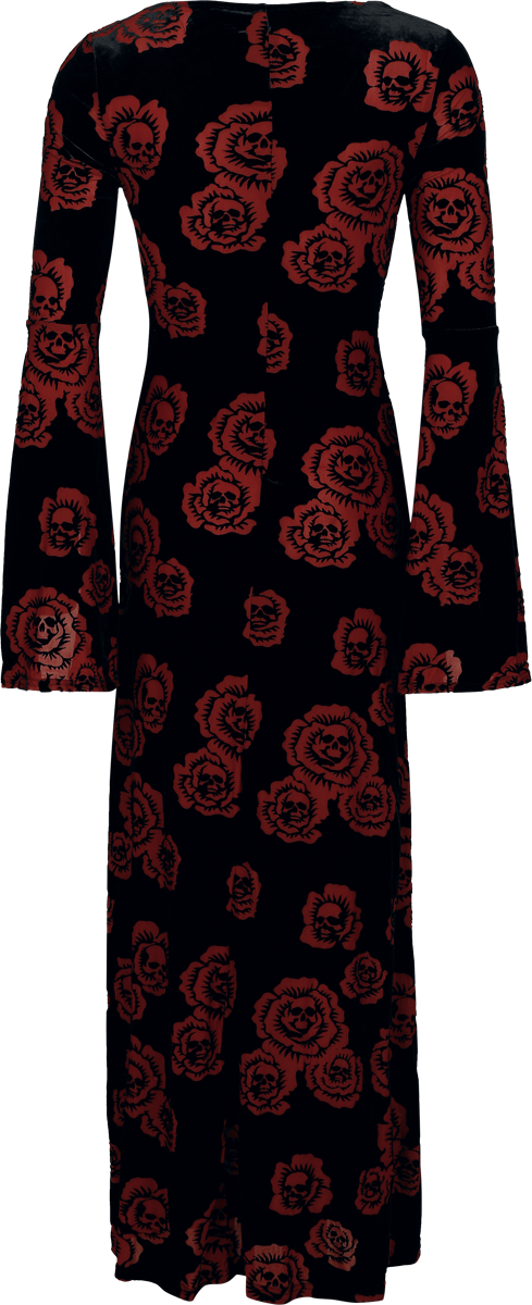 Killstar Pandora's Rose Maxi Dress Maxi Dress black red - Image 3