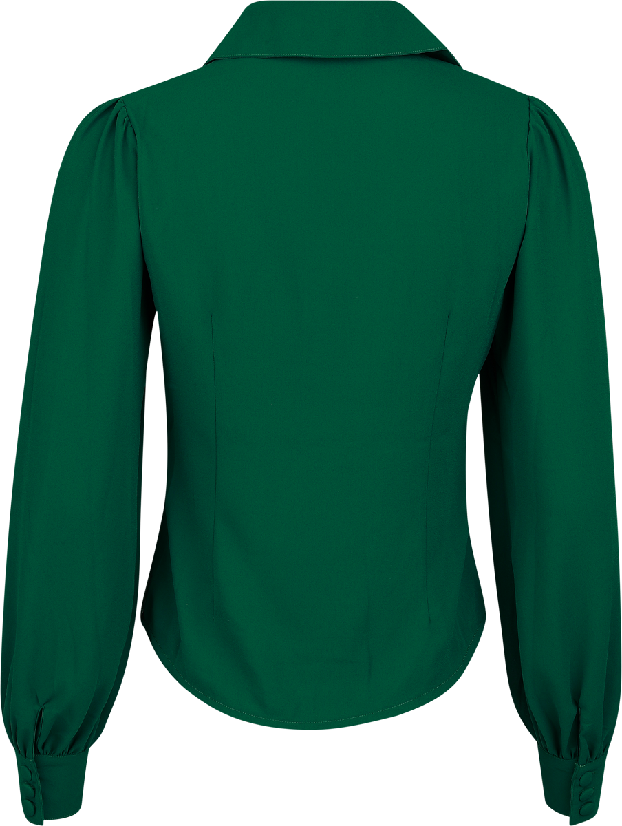 Voodoo Vixen Peter Pan Collar Blouse Blouse green - Image 3