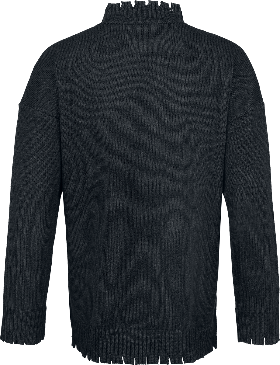 Jawbreaker Mystic Cat - Oversized Jumper Knit jumper black grey - Image 3