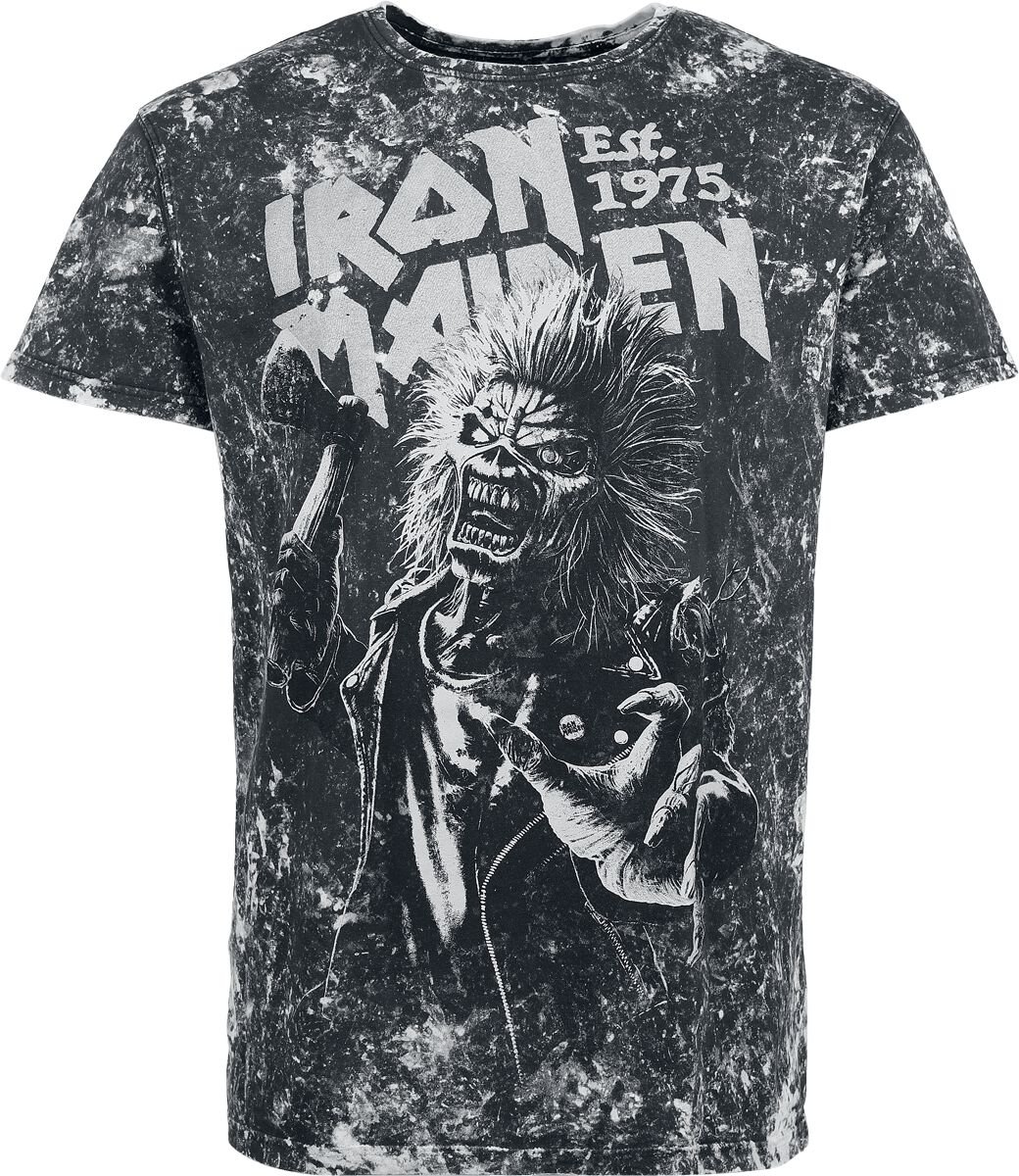Iron Maiden Eddie T-Shirt black grey - Image 2