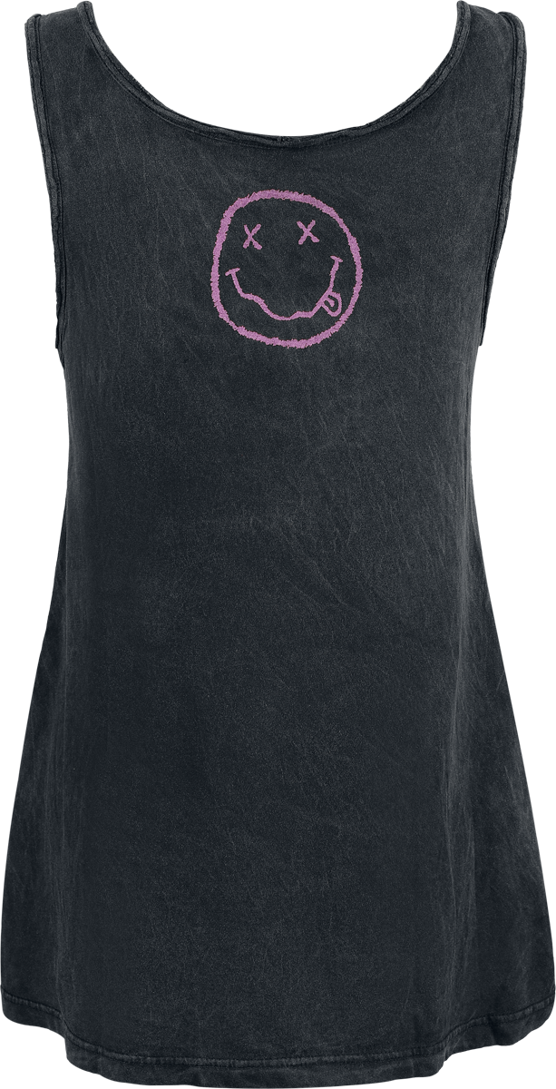 Nirvana Smiley Top black - Image 3