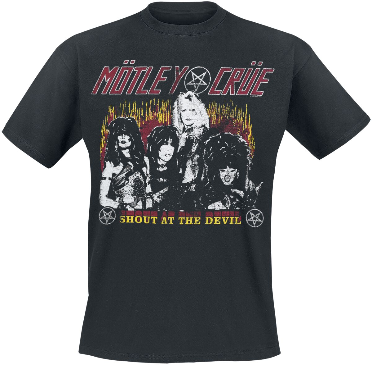 Mötley Crüe SATD Vintage Flame T-Shirt black - Image 2