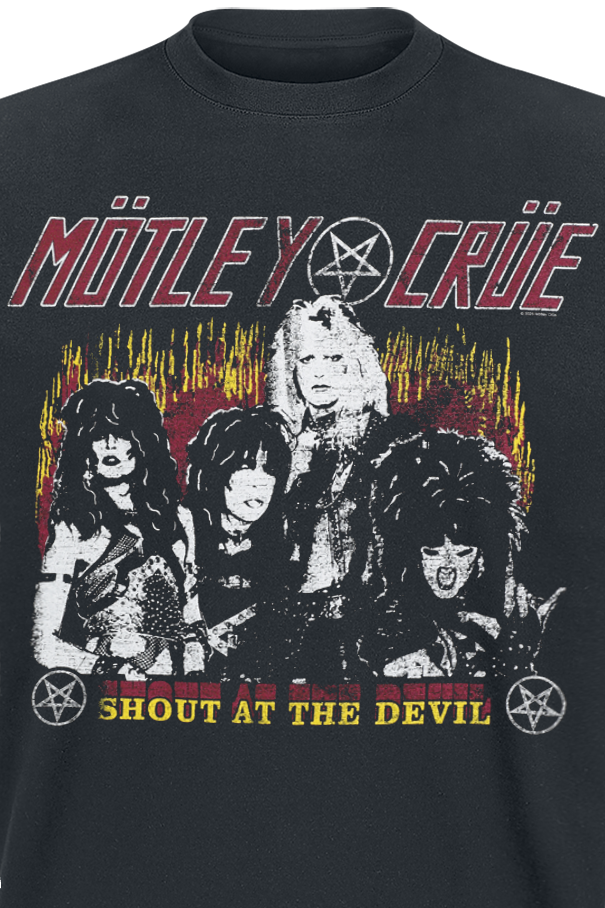 Mötley Crüe SATD Vintage Flame T-Shirt black - Image 3