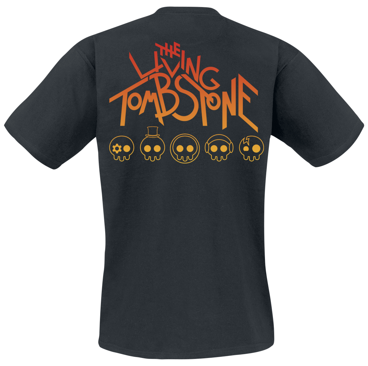 The Living Tombstone Grandient Skull T-Shirt black - Image 3