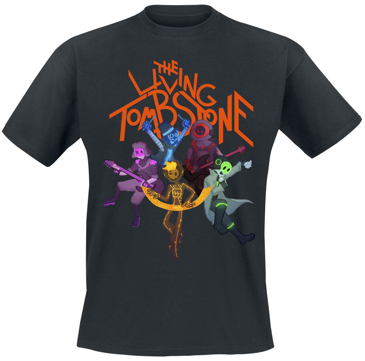 The Living Tombstone Illustration Band T-Shirt black - Image 2