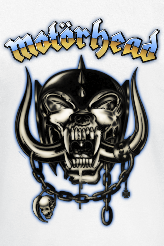 Motörhead 50 Airbrush Warpig T-Shirt white - Image 3