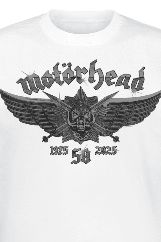 Motörhead Wings Badge T-Shirt white - Image 3