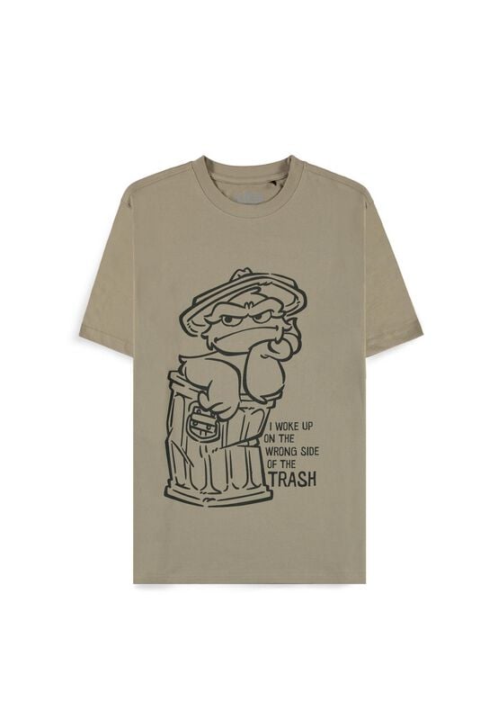 Sesame Street Oscar - I woke up on the wrong side of the trash T-Shirt green - Image 2