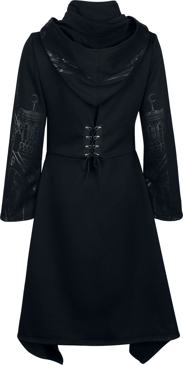 Vixxsin Bailica Hooded Cardigan Coat black - Image 3