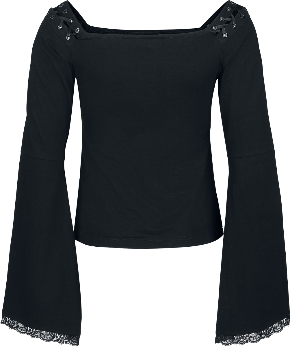 Poizen Industries Maelys Top Long-sleeve Shirt black - Image 3