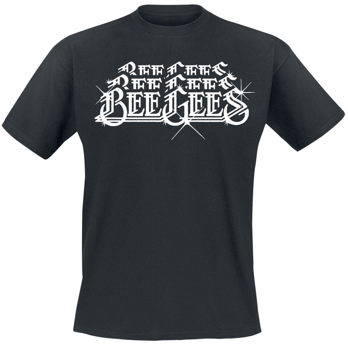 Bee Gees Stacked Logo T-Shirt black - Image 2