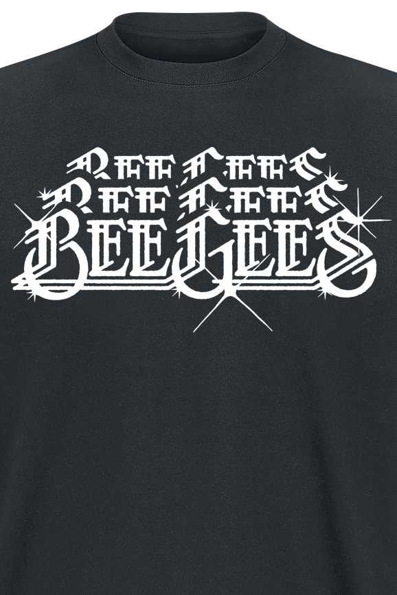 Bee Gees Stacked Logo T-Shirt black - Image 3