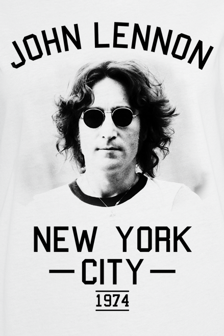 John Lennon NYC 1974 T-Shirt white - Image 3
