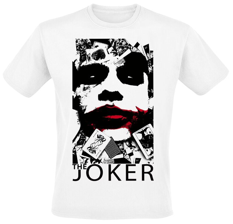Batman The Joker - Red Lips T-Shirt white - Image 2