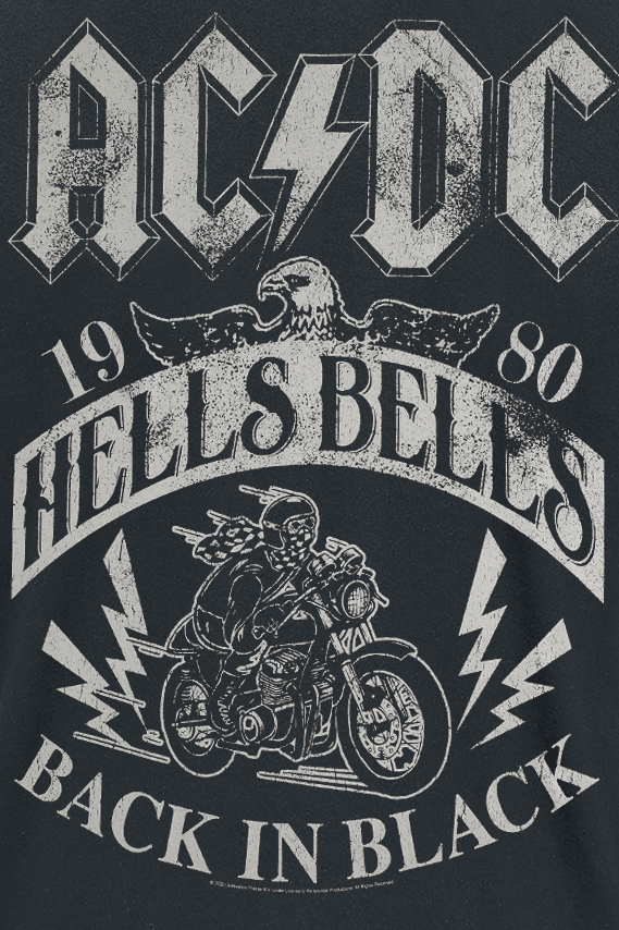 AC/DC Hells Bells 1980 - Heavyweight T-Shirt black - Image 3