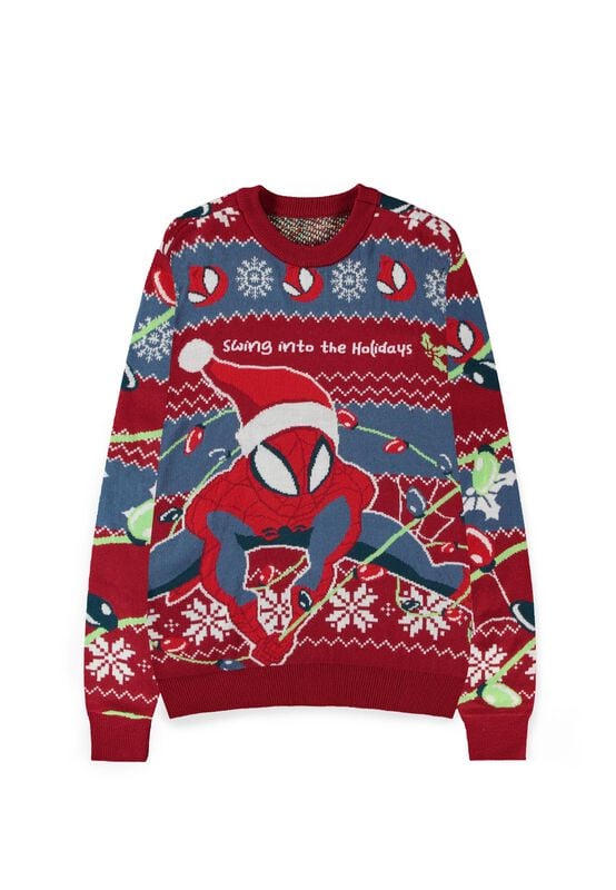 Spider-Man Swing into the holidays Christmas Jumper multicolour - Image 2