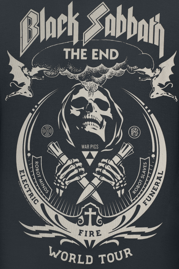 Black Sabbath The End Grim Reaper - Heavyweight T-Shirt black - Image 3