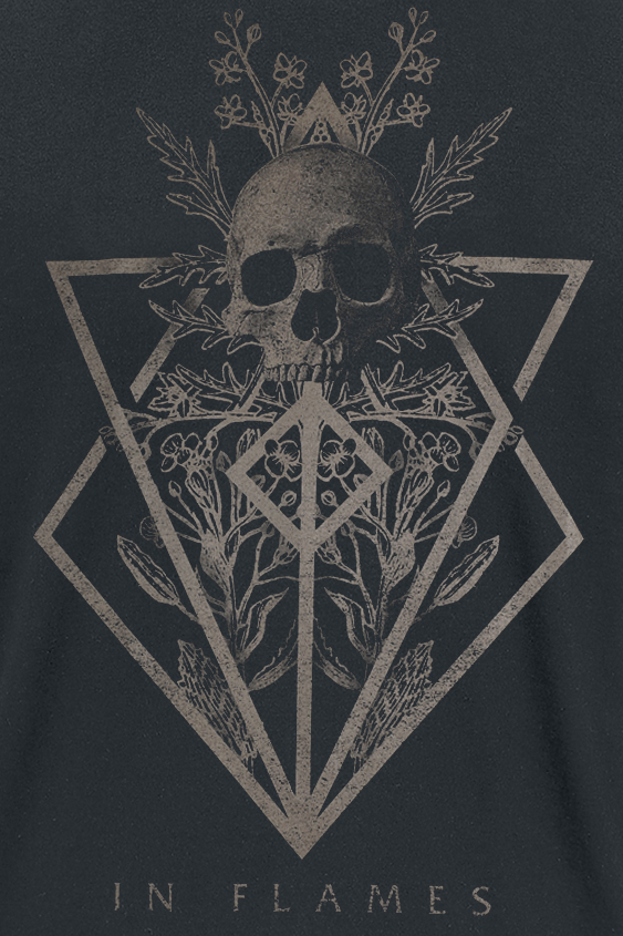 In Flames Skull - Heavyweight T-Shirt black - Image 3
