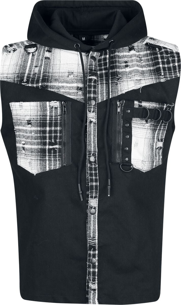 Vixxsin Men's Luther Vest black/white Vest black grey white - Image 2