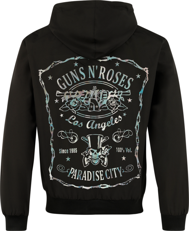 Guns N' Roses Paradise City Label Windbreaker black - Image 3