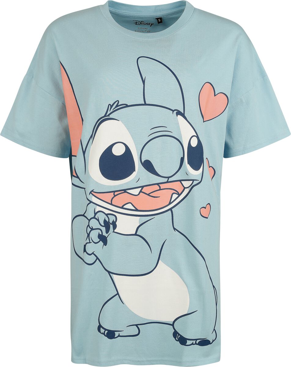 Lilo & Stitch Stitch Love - Oversized Oversized T-shirt light blue - Image 2