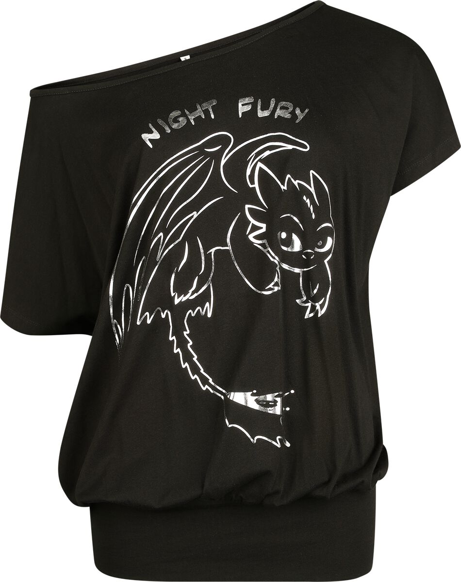 How to Train Your Dragon Dragons - Night Fury T-Shirt black - Image 2