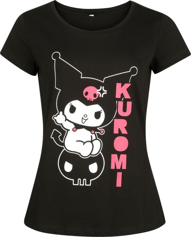 Hello Kitty Hello Kitty and Friends - Kuromi T-Shirt black - Image 2