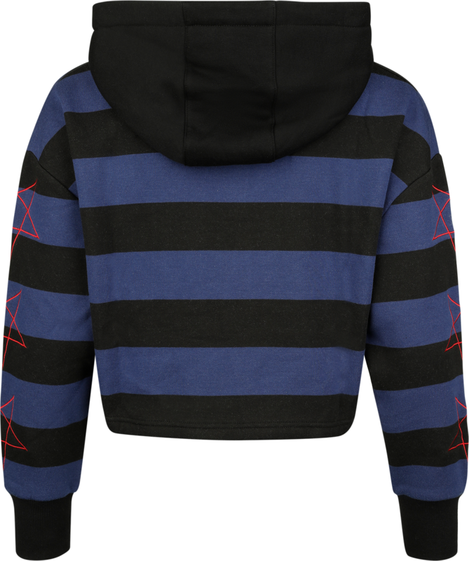 Steven Rhodes Catanic Panic - Oversized Hoodie blue black - Image 3