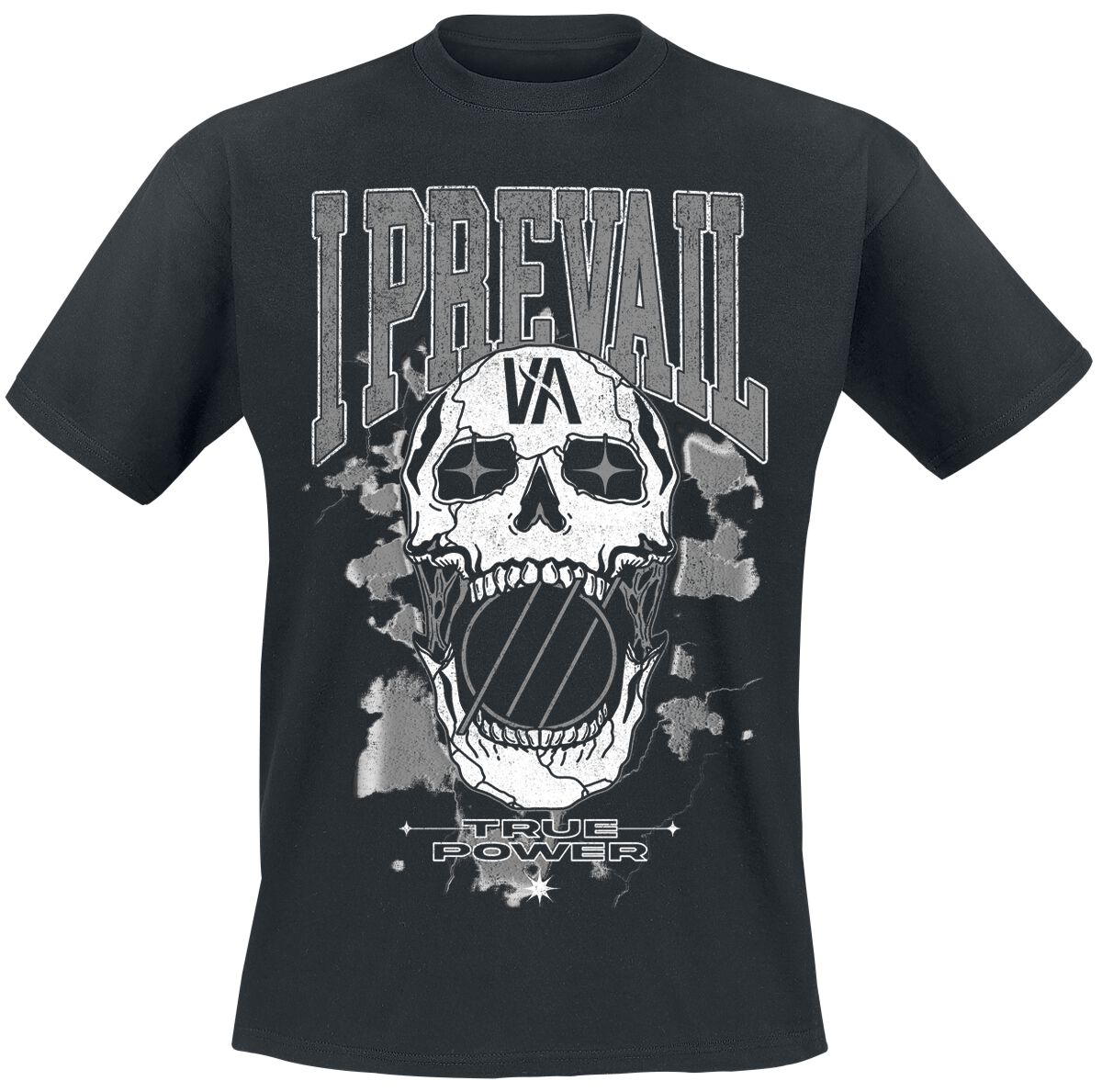 I Prevail True Power Rowdy Skull T-Shirt black - Image 2