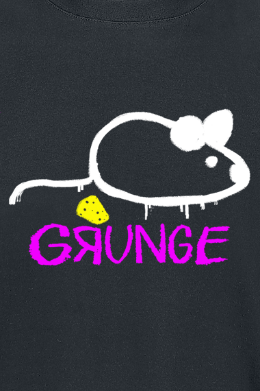 Tierisch Grunge Mouse T-Shirt black - Image 3