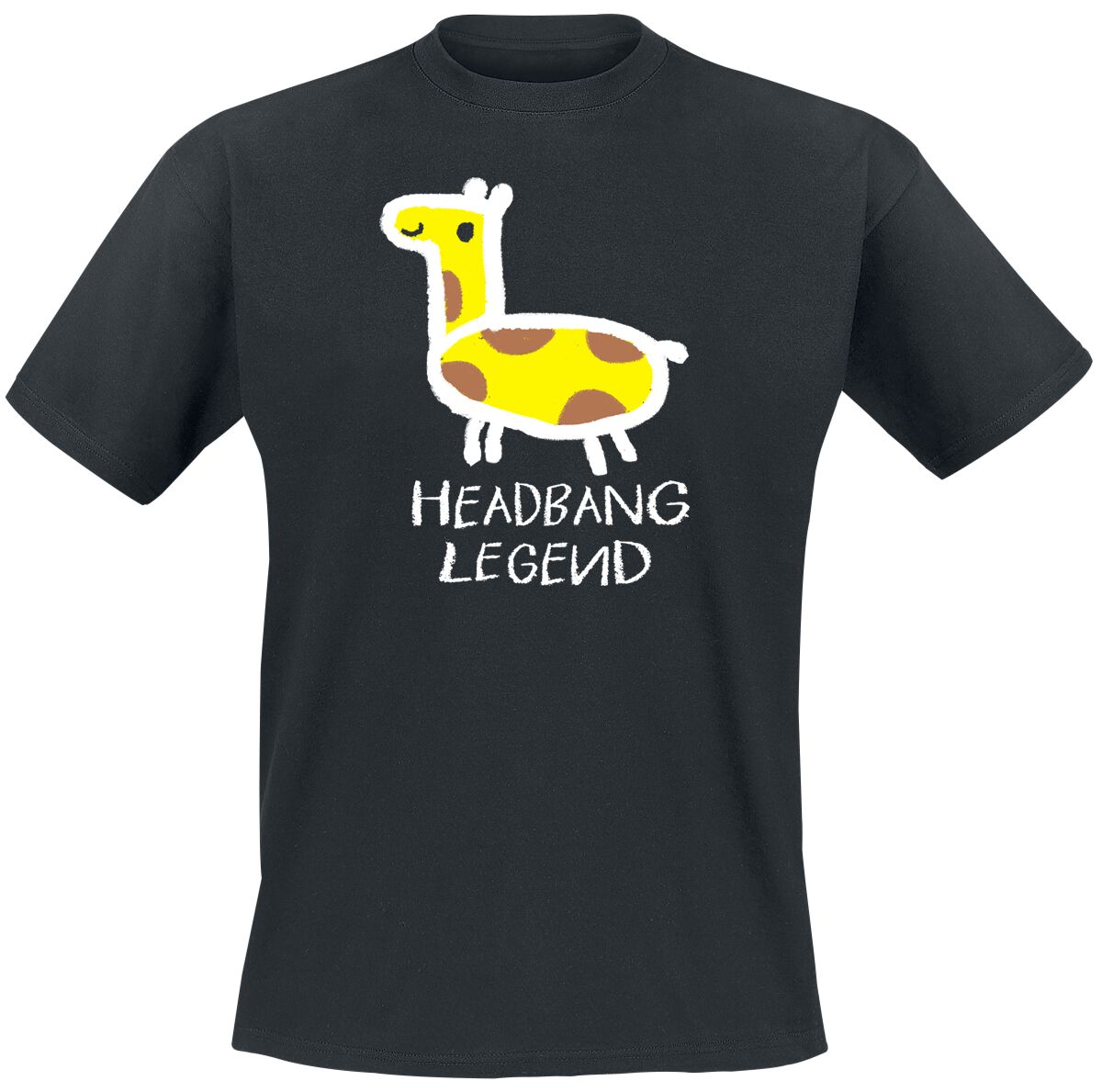 Tierisch Headbang Legend Giraffe T-Shirt black - Image 2