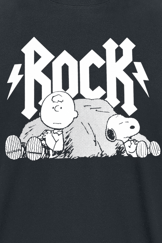 Peanuts Snoopy and Charlie Brown - Rock T-Shirt black - Image 3