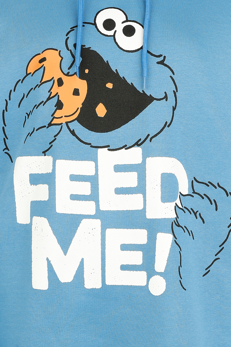 Sesame Street Cookie Monster - Feed Me! - Oversized Hoodie blue - Image 3