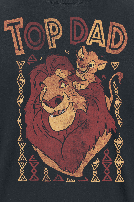 The Lion King Top Dad T-Shirt black - Image 3