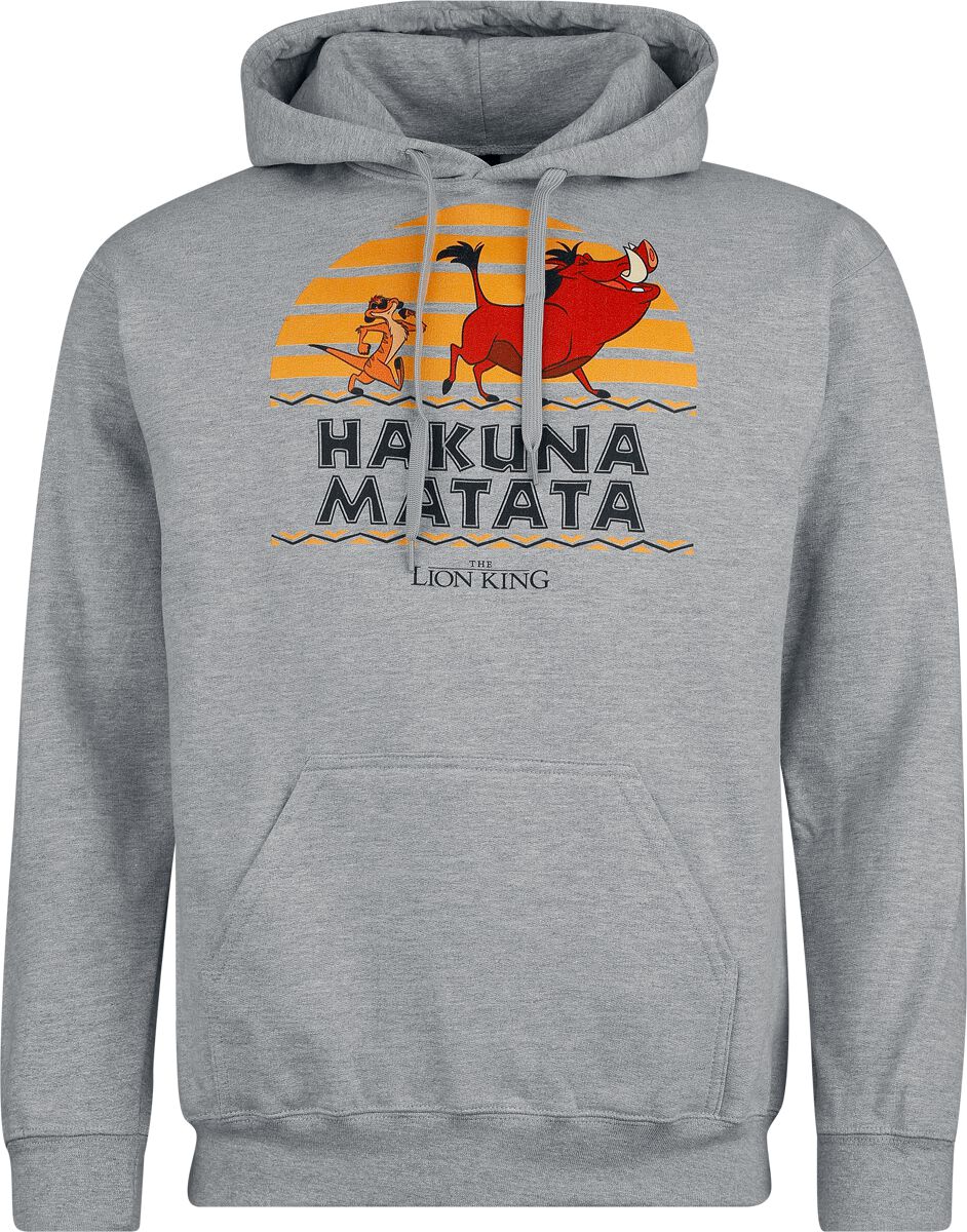 The Lion King Hakuna Matata - Pumbaa and Timon Hoodie grey - Image 2
