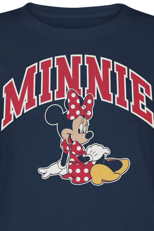 Mickey Mouse Minnie Mouse sitting T-Shirt navy - Image 3