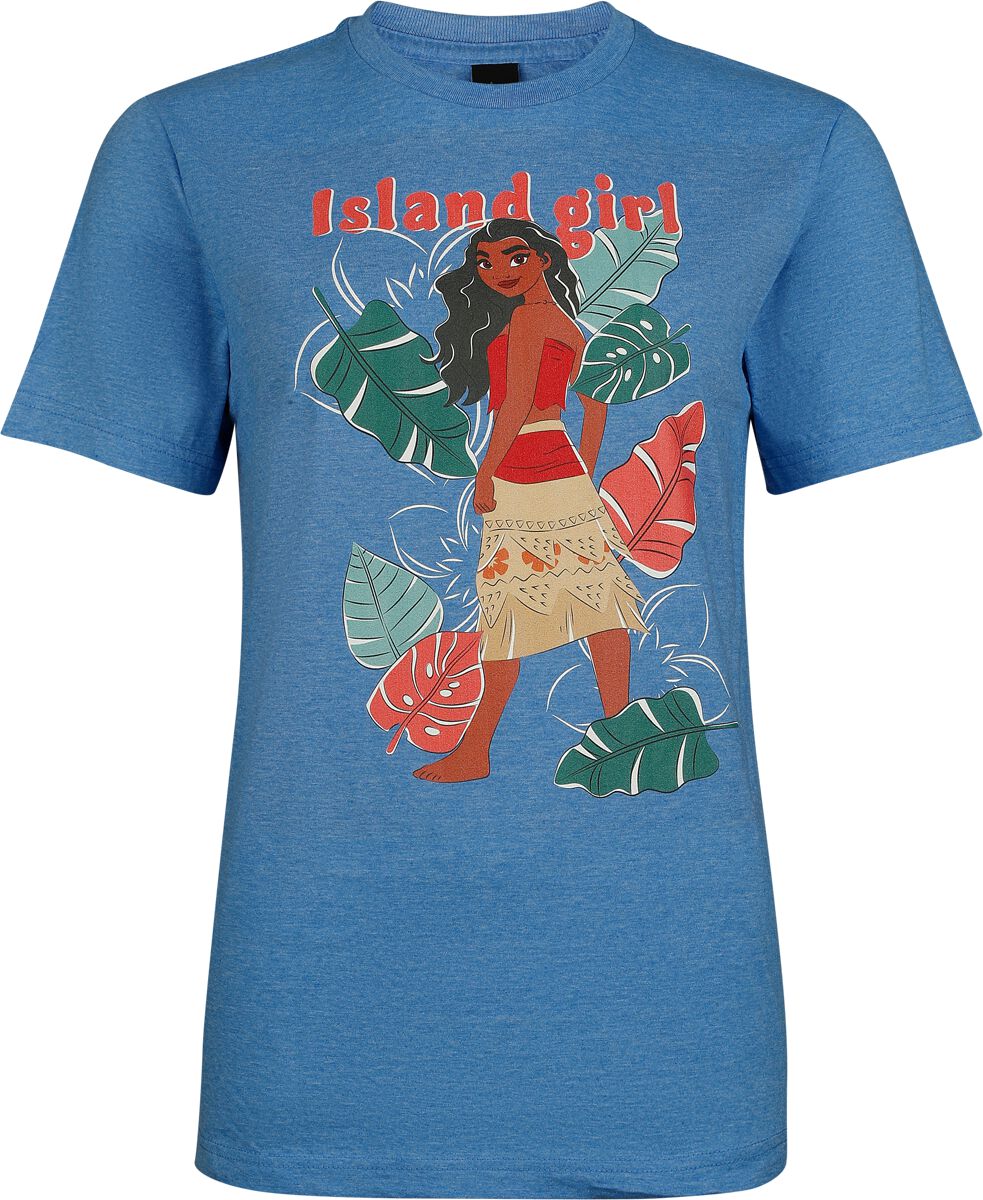 Moana Vaiana - Floral Portrait T-Shirt royal blue - Image 2