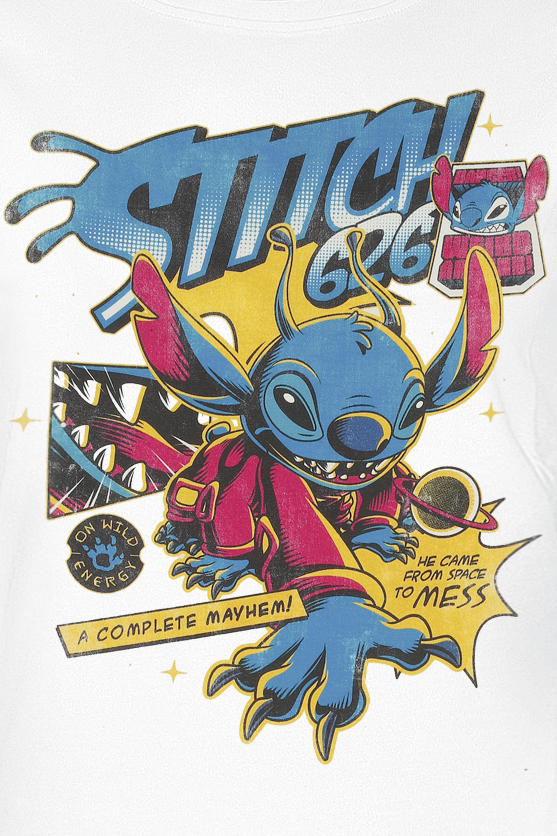 Lilo & Stitch Stitch 626 Comic T-Shirt white - Image 3