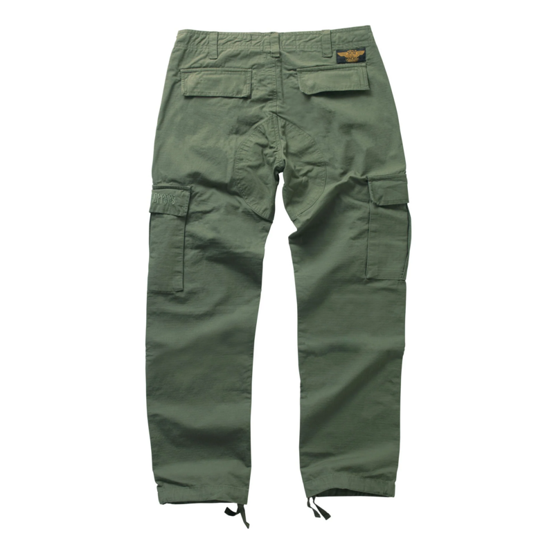 West Coast Choppers WCC CAINE RIPSTOP CARGO TROUSERS - GREEN Cargo Trousers green - Image 3