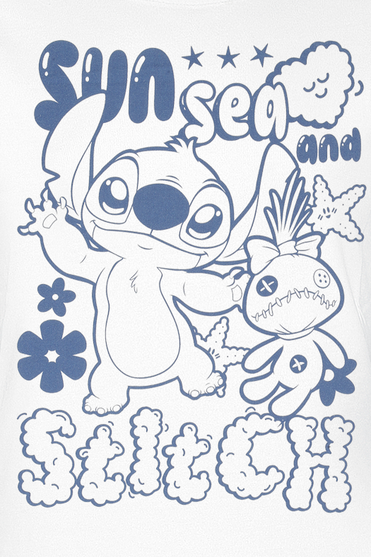Lilo & Stitch Sun, Sea, and Stitch T-Shirt white - Image 3