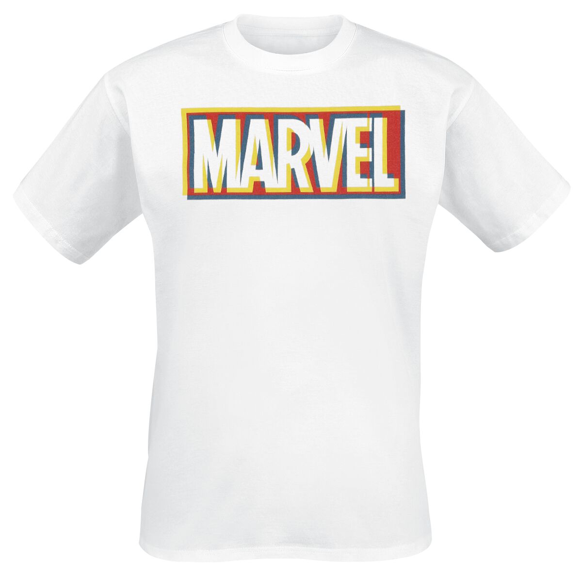 Marvel Glitch Logo T-Shirt white - Image 2