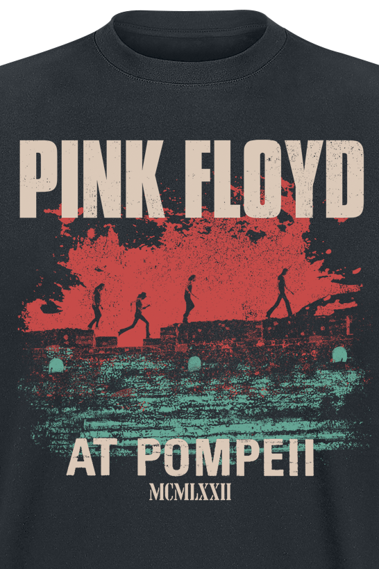 Pink Floyd Pompeii Album Cover T-Shirt black - Image 3
