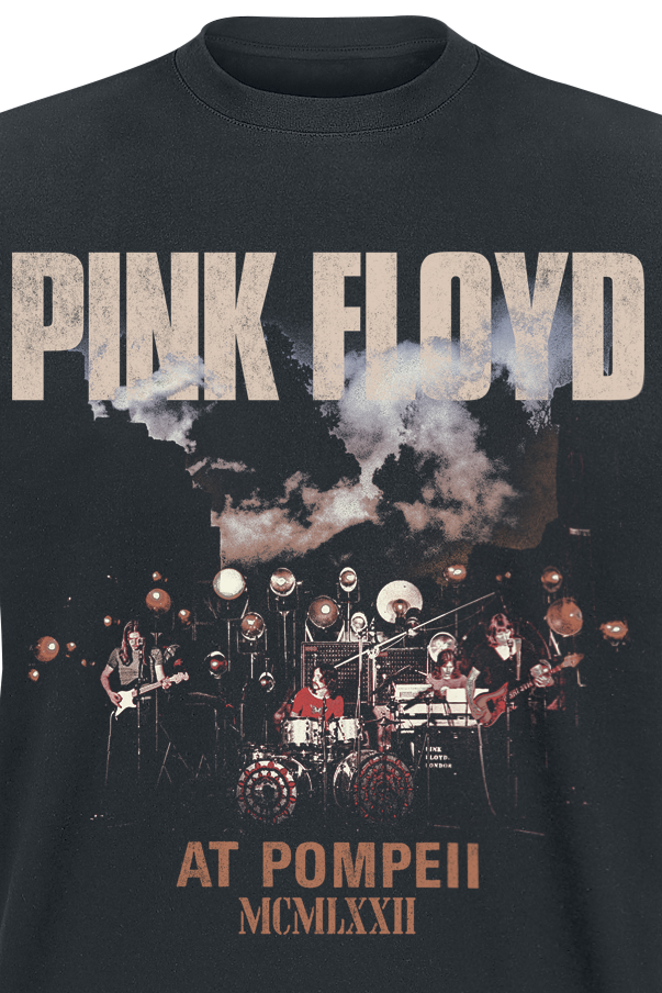 Pink Floyd Pompeii Live Photo T-Shirt black - Image 3
